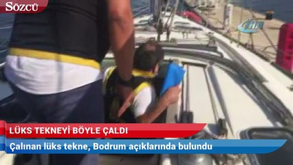 Denizden yüzerek geldi, lüks tekneyi böyle çaldı