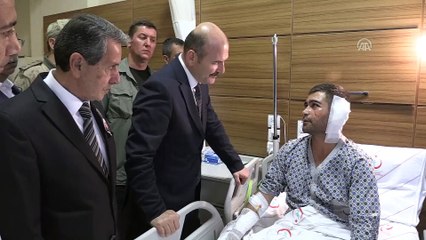 İçişleri Bakanı Soylu yaralı askerleri ziyaret etti - ADIYAMAN
