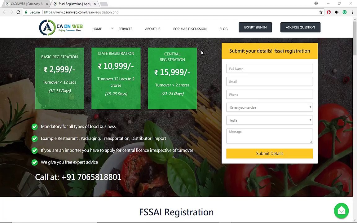 How to apply FSSAI licence