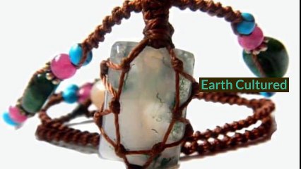 Affordable Macrame Stone Necklace | Earth Cultured
