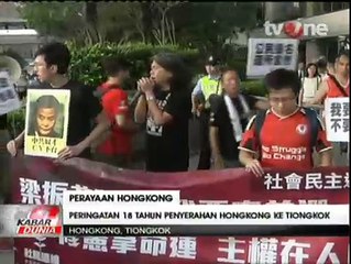 18 Tahun Kembalinya Hong Kong ke China Diwarnai Demonstrasi