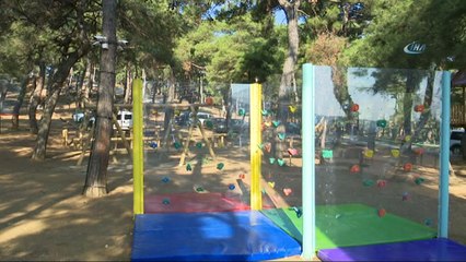 Bursa'da adrenalin tutkunları maceraya doyacak...Yapımı devam eden Extrempark havadan görüntülendi