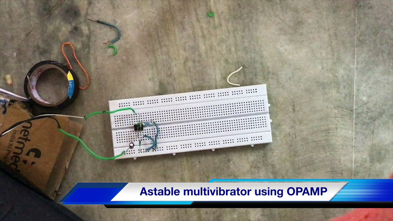 How to make blink LED or astable multivibrator using OPAMP instead using 555 timer IC