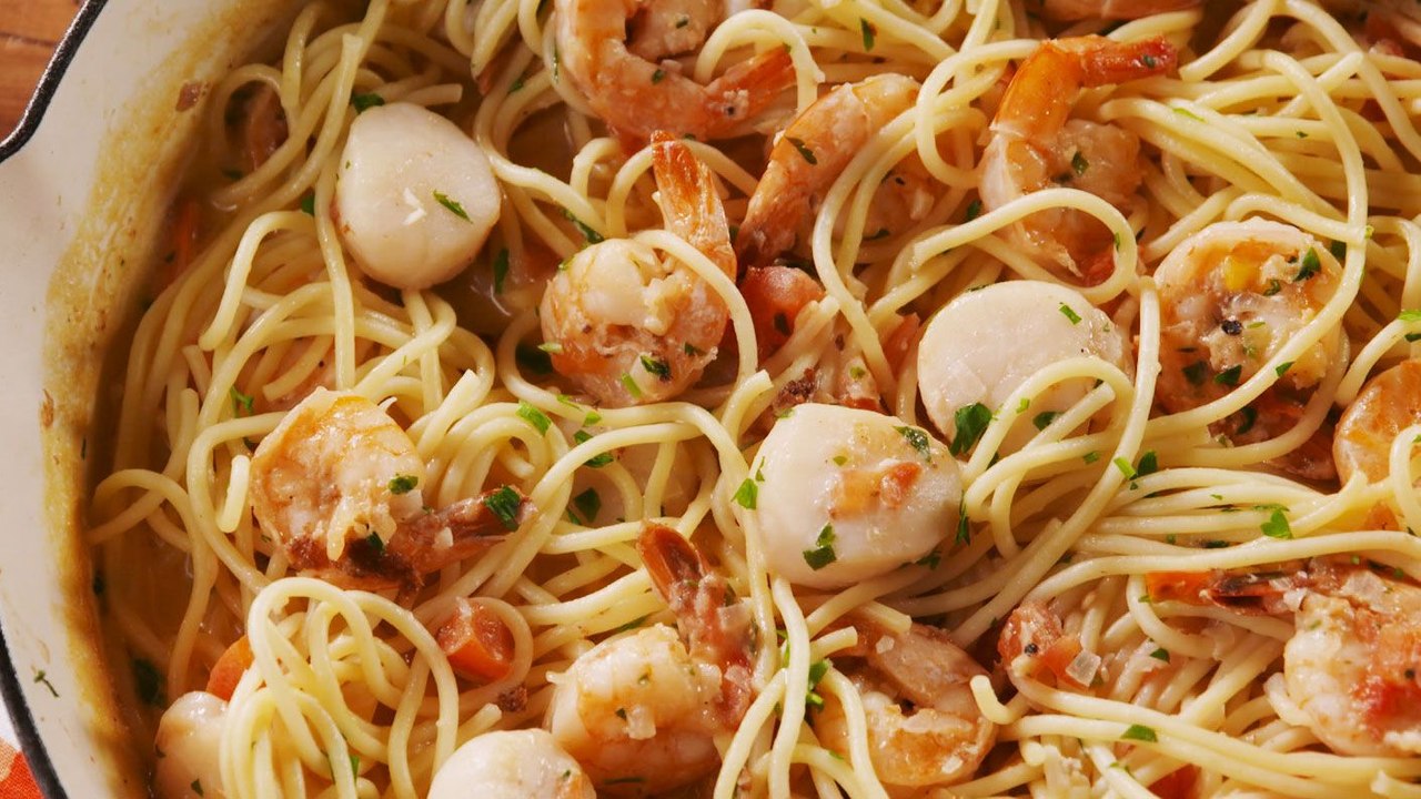 Seafood Spaghetti Was Made For Date Night