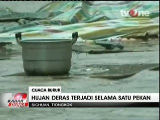 Lebih dari 100 Ribu Orang Mengungsi Akibat Banjir dan Longsor di China