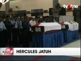 Upacara Militer Sambut Delapan Jenazah Korban Pesawat Hercules Tiba di Malang