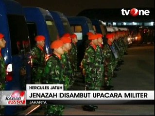 Presiden Hadiri Upacara Serah Terima Jenazah Korban Kecelakaan Pesawat Hercules