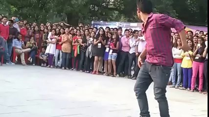 College boys dance