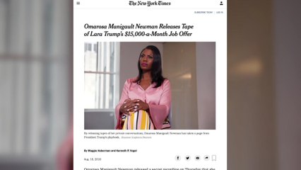 Lara Trump Rips Omarosa After Release of Secret Recording of Job Offer