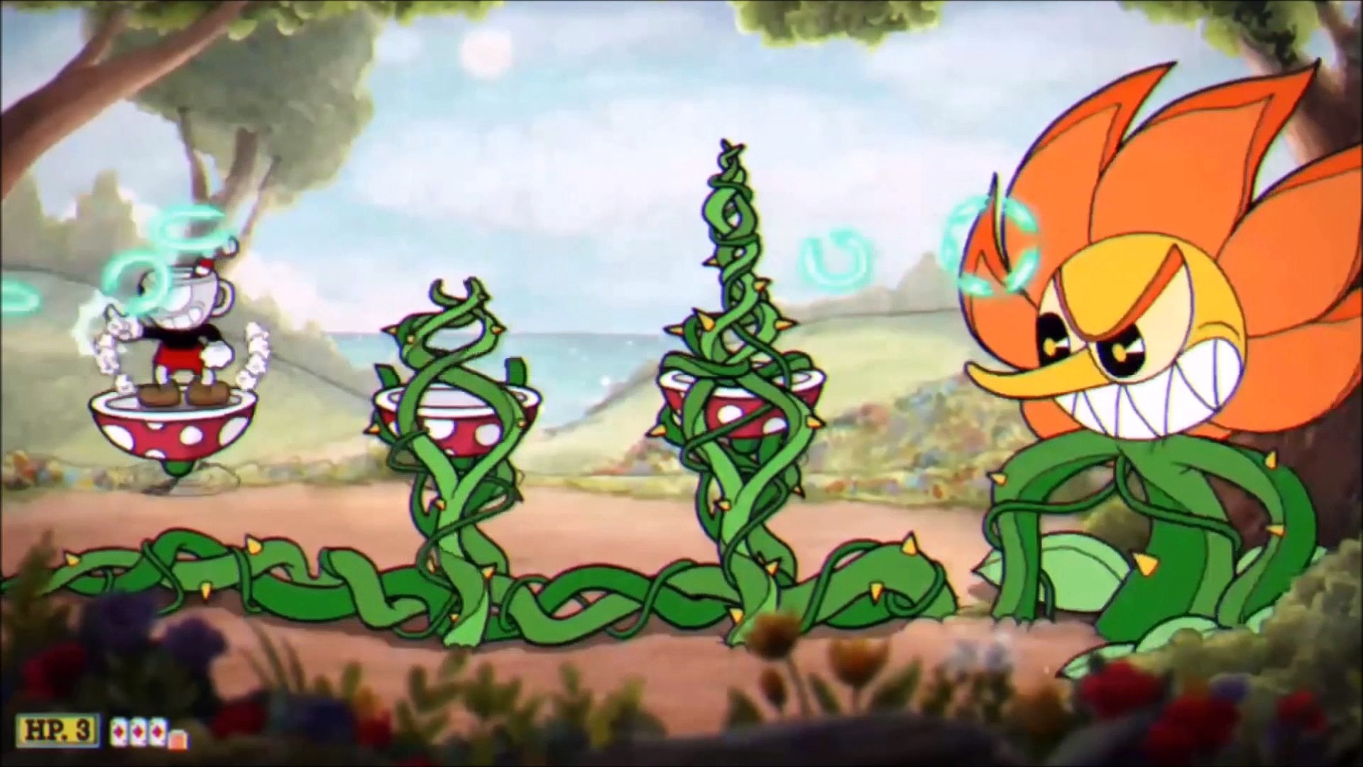 ⁣Cuphead (IN REVERSE) Cagney Carnation Expert S Rank