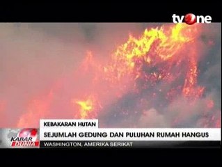 Kebakaran Hutan di Washington Hanguskan Rumah Warga