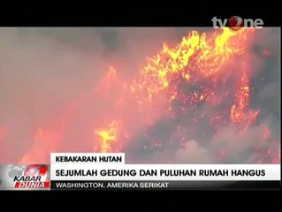Sejumlah Gedung dan Puluhan Rumah Hangus Akibat Kebakaran Hutan di AS