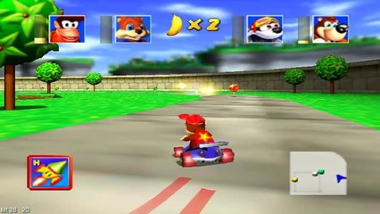 Diddy Kong Racing - 47 [Smokey Castle] Coletando bananas
