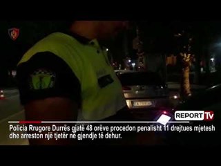 Policia Rrugore e Durrësit, masa për parandalimin e aksidenteve, pezullohen 28 leje drejtimi