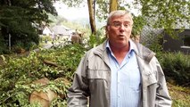 L'échevin des travaux de Hamoir, Jean-Claude PONCELET,  à la suite des intempéries.