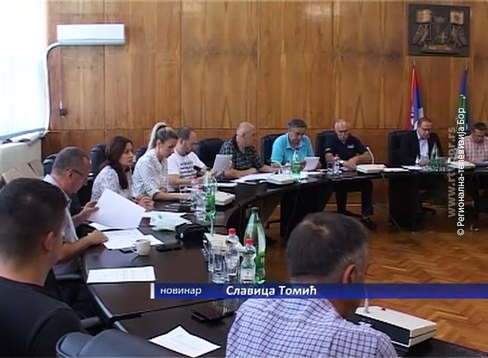 Treća sednica Gradskog veća u Boru, 17.avgust 2018. (RTV Bor)