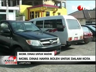 Pemkot Bandar Lampung Larang Mobil Dinas Dipakai Mudik