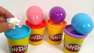 Play Doh Surprise Eggs Donald Disney Egg Surprise Hello Kitty Huevos Sorpresa Kinder Kids