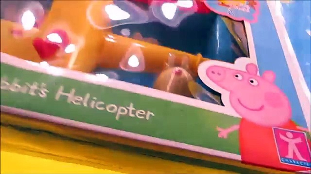 New Peppa Pig Miss Rabbits Helicopter Toy Peppa And George Surprise Egg Unboxing WD Toys