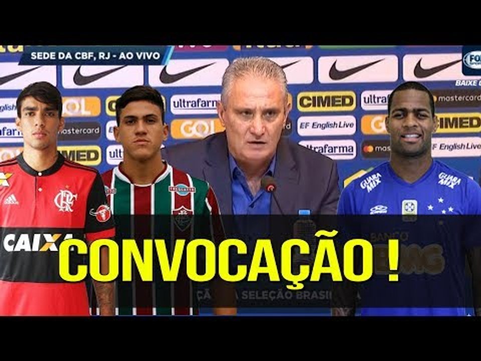 OLHA QUEM O TITE CONVOCOU PARA OS AMISTOSOS DA SELEÇÃO (17/08/2018)