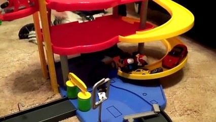 Racing Cars For Children Auto Parking Garage Playset Video For Kids Funy Movie Full
