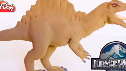 Making Spinosaurus Dinosaur from Jurassic Park 3 with Play Doh