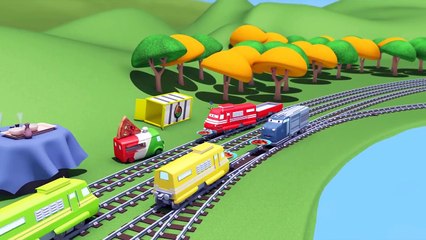 We need a lot of PIZZA for a PARTY !! Troy The Train of Car City Train cartoons
