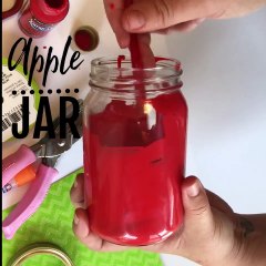 How to make an Apple jar for our hard working teachers! Make back to school special with this DIY!