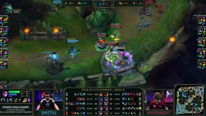 H2K vs Unicorns of Love Highlights - EU LCS 2018 SUMMER, Week 9 Day 1