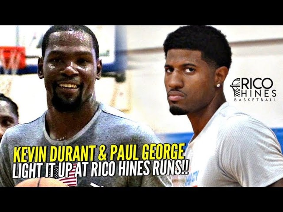 Kevin Durant & Paul George LIGHT IT UP at Rico Hines Private Runs!! Warriors Trio Looking Nice!