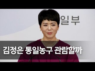 통일부 "김정은 통일농구 관람, 예단 어렵지만 기대" / 연합뉴스 (Yonhapnews)