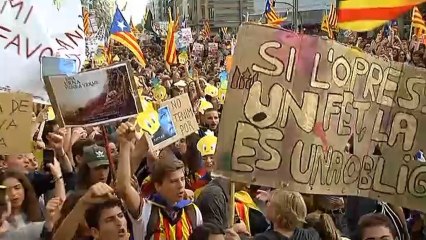 Acoso de los independentistas a los medios de comunicación en Cataluña