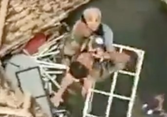 101-Year-Old Woman Airlifted From Floods in Kerala