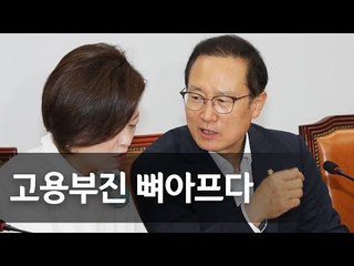 홍영표 "고용부진 뼈아프다…경제 기초체질 약화로 고용위기" / 연합뉴스 (Yonhapnews)