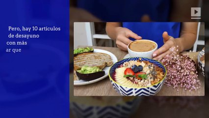 10 opciones de desayuno con más azúcar que una dona