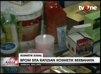 BPOM Ambon Sita Ratusan Produk Kosmetik Ilegal