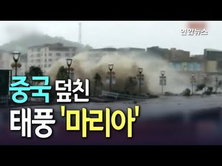 [현장] 날아가고 뜯기고…중국 상륙한 태풍 마리아의 위력 / 연합뉴스 (Yonhapnews)