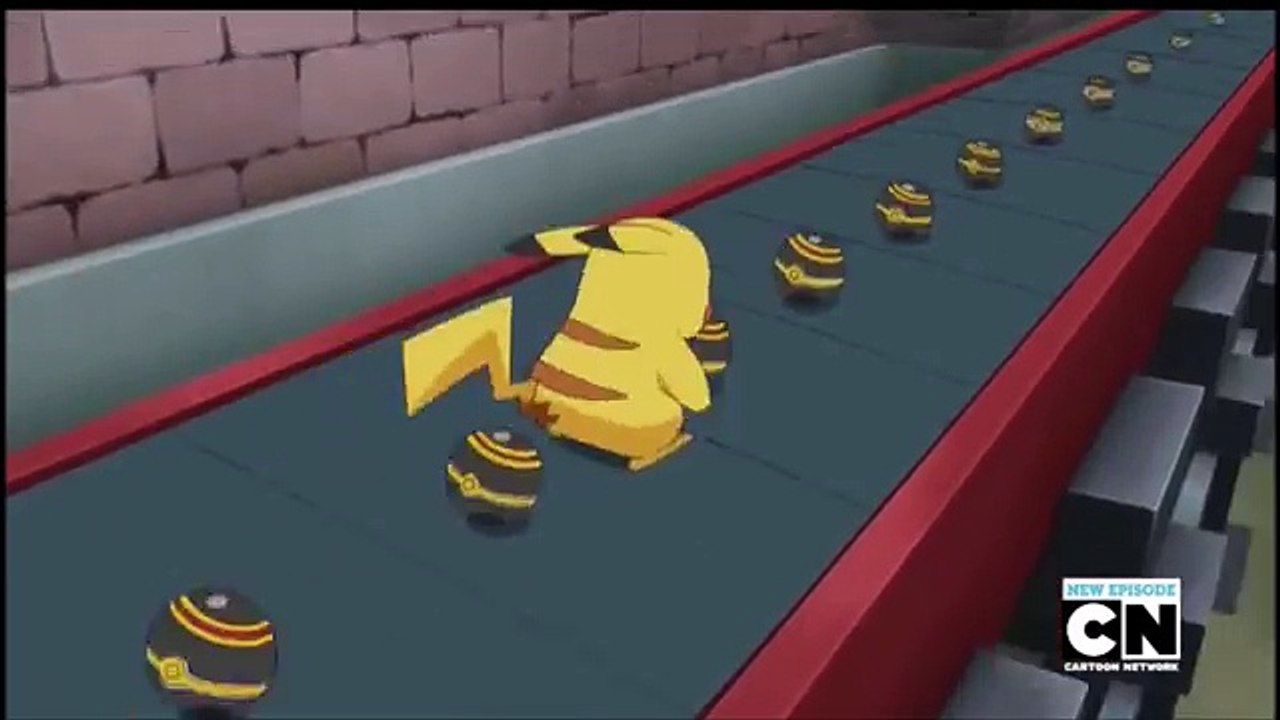 Pikachu almost caught Meowth