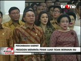 Presiden Jokowi Minta Menterinya tidak Diganggu Isu Reshuffle