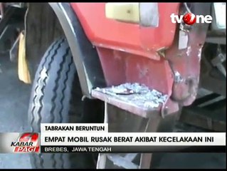 4 Mobil Terlibat Tabrakan Beruntun di Jalur Pantura