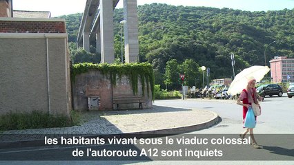 A Gênes, la vie à l'ombre d'un pont d'autoroute