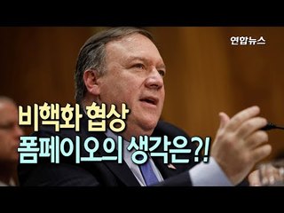 [현장] 폼페이오 "비핵화 협상 헛되이 질질 끌지 않을 것" / 연합뉴스 (Yonhapnews)