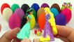 Many Play Doh Eggs Surprise Disney Princess Hello Kitty Minnie Mickey Mouse Little Pony Fo