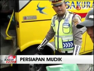Jelang Arus Mudik, Dishubkominfo Tasikmalaya Periksa Kelayakan Bus