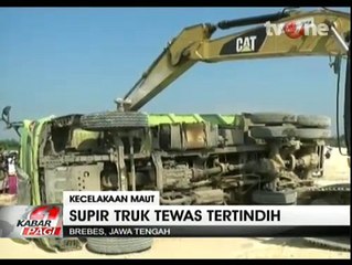 Seorang Sopir Tewas Tertindih Dump Truk
