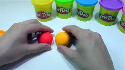 Making Cute Rainbow Caterpillar with Play Doh