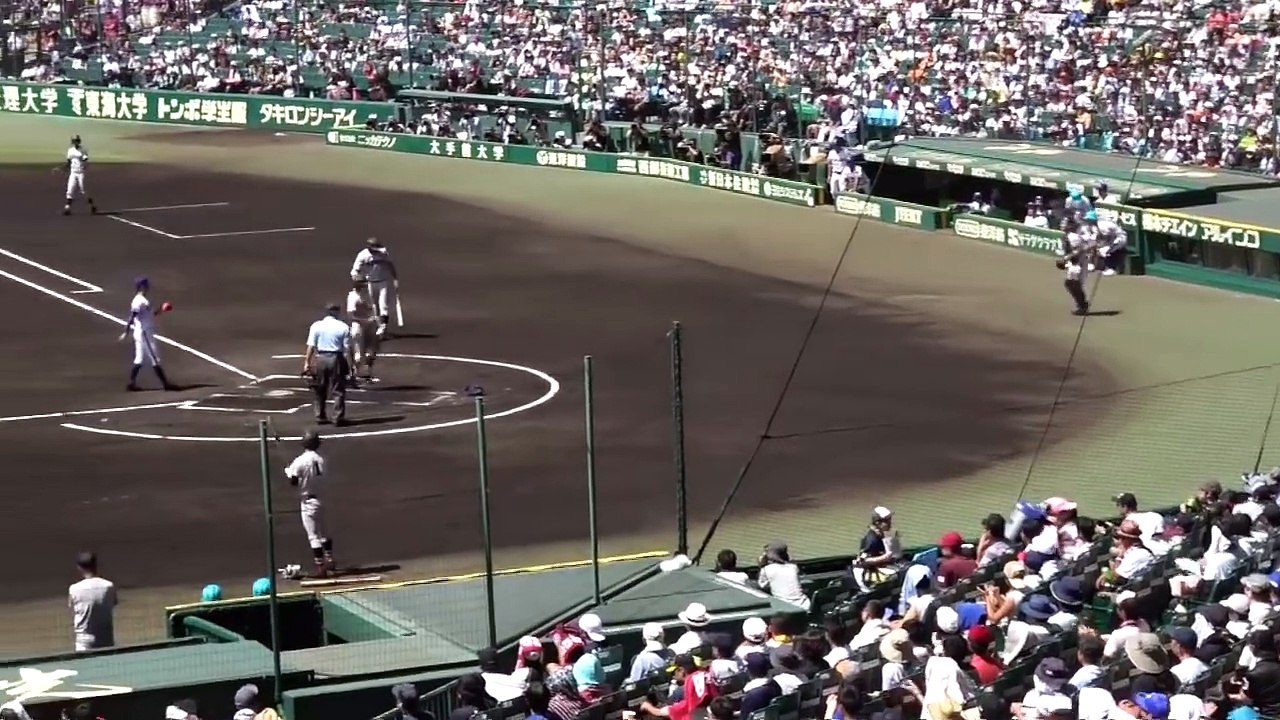 100 甲子園 金足農 vs 横浜 『7分30秒で見る これが甲子園なのか! 』 2018年8月17日こちら3塁側
