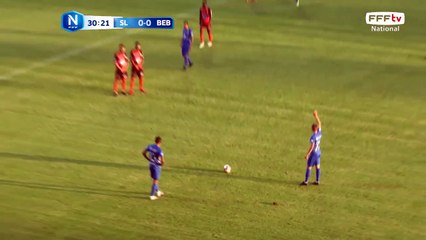 Beau coup franc de DA COSTA mais y avait position de hors jeu à la réception.