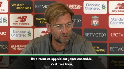 Liverpool - Klopp : "Salah, Mané et Firmino ne sont pas en compétition"