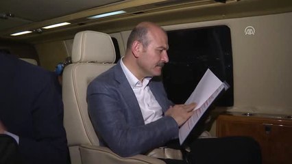 İçişleri Bakanı Soylu, Havadan Trafik Denetleme Noktalarını İnceledi